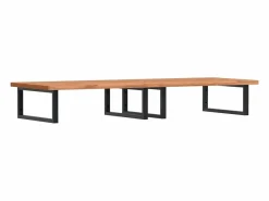 vidaxl Estantería Sobre Inodoro|Estante de lavabo de pared de acero y madera maciza de haya