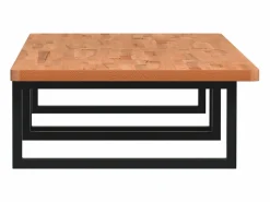 vidaxl Estantería Sobre Inodoro|Estante de lavabo de pared de acero y madera maciza de haya