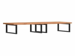 vidaxl Estantería Sobre Inodoro|Estante de lavabo de pared de acero y madera maciza de haya