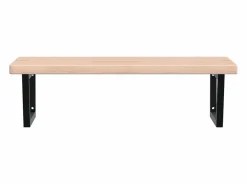 vidaxl Estantería Sobre Inodoro|Estante de lavabo de pared de acero y madera maciza de roble