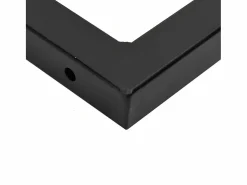 vidaxl Estante de lavabo de pared de acero y madera maciza de haya Marru00f3n Online