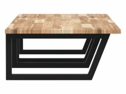 vidaxl Estantería Sobre Inodoro|Estante de lavabo de pared acero y madera maciza de acacia