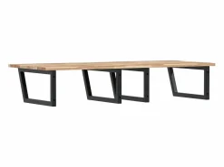 vidaxl Estantería Sobre Inodoro|Estante de lavabo de pared acero y madera maciza de acacia