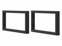 vidaxl Estante de lavabo de pared acero y madera maciza de acacia Marru00f3n Hot