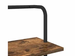 Clicnbuy Estante de libros Roble ahumado 60 x 24 x 168 cm Marru00f3n Outlet