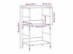 Clicnbuy Librería|Estante de libros Roble 50x33x188.5cm
