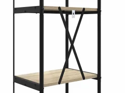Clicnbuy Estante de libros Roble Sonoma 40 x 30 x 183 cm Marru00f3n Outlet