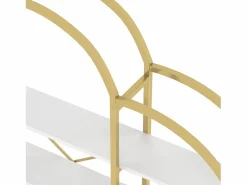 Estante de metal - 170 x 25 x 190 cm - 5 niveles de almacenamiento - MDF + Metal - + Blanco^Merax Sale