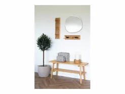 ebuy24 Estante de pared de bambú natural 45 x 10 x 12 cm Transparente Sale