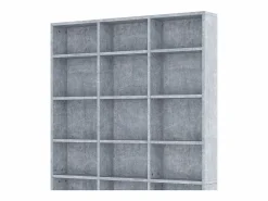 Vicco Estantería|Estante para CDs hormigón 102x16x178 jukebox