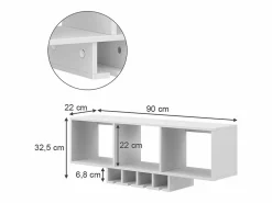 Estante para copas de vino 90x32.5x22 vin^Vicco Outlet