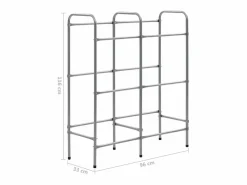 Estantería almacenaje para 6 cajas acero 96x33x116 cm ES452409 Plateado Sale