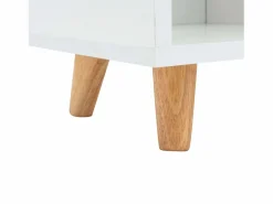 Estantería Anzio Blanca c/ 4 Puertas y 4 Estantes Blanco Discount