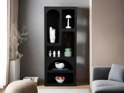 Vente-unique Estantería|Estantería con 5 estantes estilo contemporáneo - - LUELA