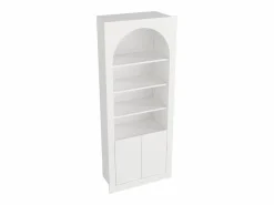 Vente-unique Librería|Estantería con 4 estantes y 2 puertas - - CYMORA