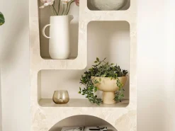 Vente-unique Estantería|Estantería con 5 huecos - Efecto mármol - LUELA