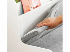Estantería con cojín de Asiento Banco Almacenamiento Infantil con 2 cajones con Ruedas 100 x 45 x 70 cm KMB66-W ES^Sobuy Online