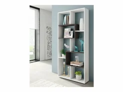 Calicosy Estantería|Estantería de 8 compartimentos multiposición - A180 cm - Kawa