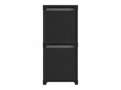 Clicnbuy Estantería|Estantería de 5 cubos con cajas tela negra 103x30x72,5 cm