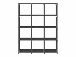 Clicnbuy Estantería de 12 cubos de tela 103x30x141 cm Gris Sale