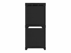 Clicnbuy Estantería de 6 cubos de tela negra 103x30x72,5 cm Negro Online