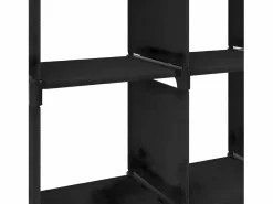 Clicnbuy Estantería de 9 cubos de tela negra 103x30x107,5 cm Negro Online