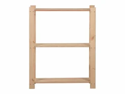 Estantería|Estantería de 3 niveles madera pino maciza 60x28,5x90 cm ES741002