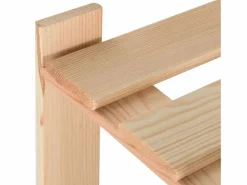 Estantería|Estantería de 3 niveles madera pino maciza 60x28,5x90 cm ES741002