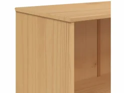 Clicnbuy Librería|Estantería de 4 niveles OLDEN madera maciza de pino marrón