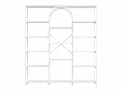 Estantería de acero y MDF de 160 x 30 x 180 cm - Diseño rectangular y arqueado - Color^Hauss Spole Online
