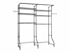Estantería de Almacenamiento SucceBuy, para Lavadora y Secadora, 6 Niveles, Negro Outlet