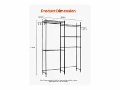 Mueble Para Lavadora|Estantería de Almacenamiento SucceBuy, para Lavadora y Secadora, 5 Niveles,