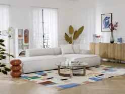 Vente-unique Estantería|Estantería de diseño con 5 huecos - - LUELA