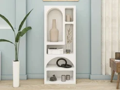 Vente-unique Estantería|Estantería de diseño con 5 huecos - - LUELA