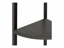 Estantería de esquina de 3 niveles negra 45,5x31,5x120 cm^Clicnbuy Discount