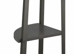 Estantería de esquina de 3 niveles negra 45,5x31,5x120 cm^Clicnbuy Discount