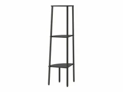 Estantería de esquina de 3 baldas 45,5x31,5x120 cm ES938236 Negro Hot