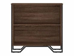 Estantería de madera de ingeniería marrón roble 80x31x74,5 cm^Clicnbuy Outlet