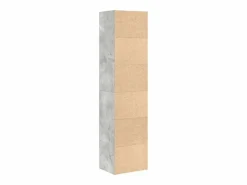 Estantería de madera de ingeniería hormigón 31x24x127 cm^Clicnbuy Best