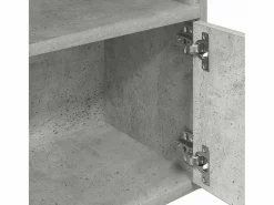 Estantería de madera de ingeniería hormigón 31x24x127 cm^Clicnbuy Best