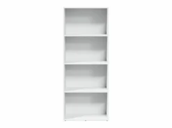 Clicnbuy Librería|Estantería de madera de ingeniería blanca 60x30x152 cm