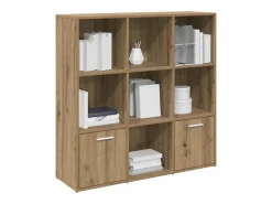 Clicnbuy Estantería de madera de ingeniería roble artisan 98x29x97,5 cm Marru00f3n Sale