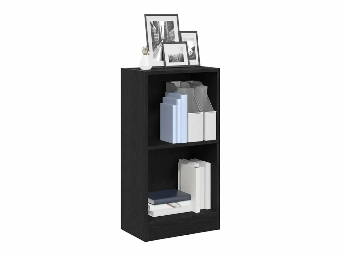 Clicnbuy Librería|Estantería de madera de roble 40x24x76 cm