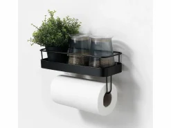 Materiales Y Utensilios De Cocina|Estantería de metal con portarrollos de cocina Toon -