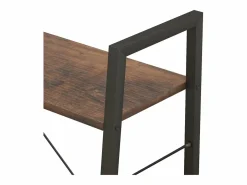 Estantería de pie 3 baldas marrón oscuro y negro 56x35x108 cm^Clicnbuy Sale