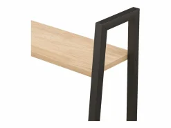 Clicnbuy Estantería de pie 5 baldas marrón claro y negro 56x35x174 cm Marru00f3n