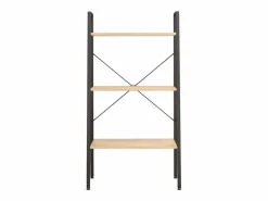 Clicnbuy Estantería|Estantería de pie 3 baldas marrón claro y negro 56x35x108 cm