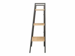 Clicnbuy Estantería|Estantería de pie 3 baldas marrón claro y negro 56x35x108 cm