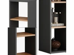 Vicco Estantería|Estantería de pie antracita/roble dorado 21.6x24x80.1 orlando