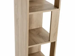 VS Venta-stock Estantería|Estantería de rincón Fiyi 5 huecos color Roble